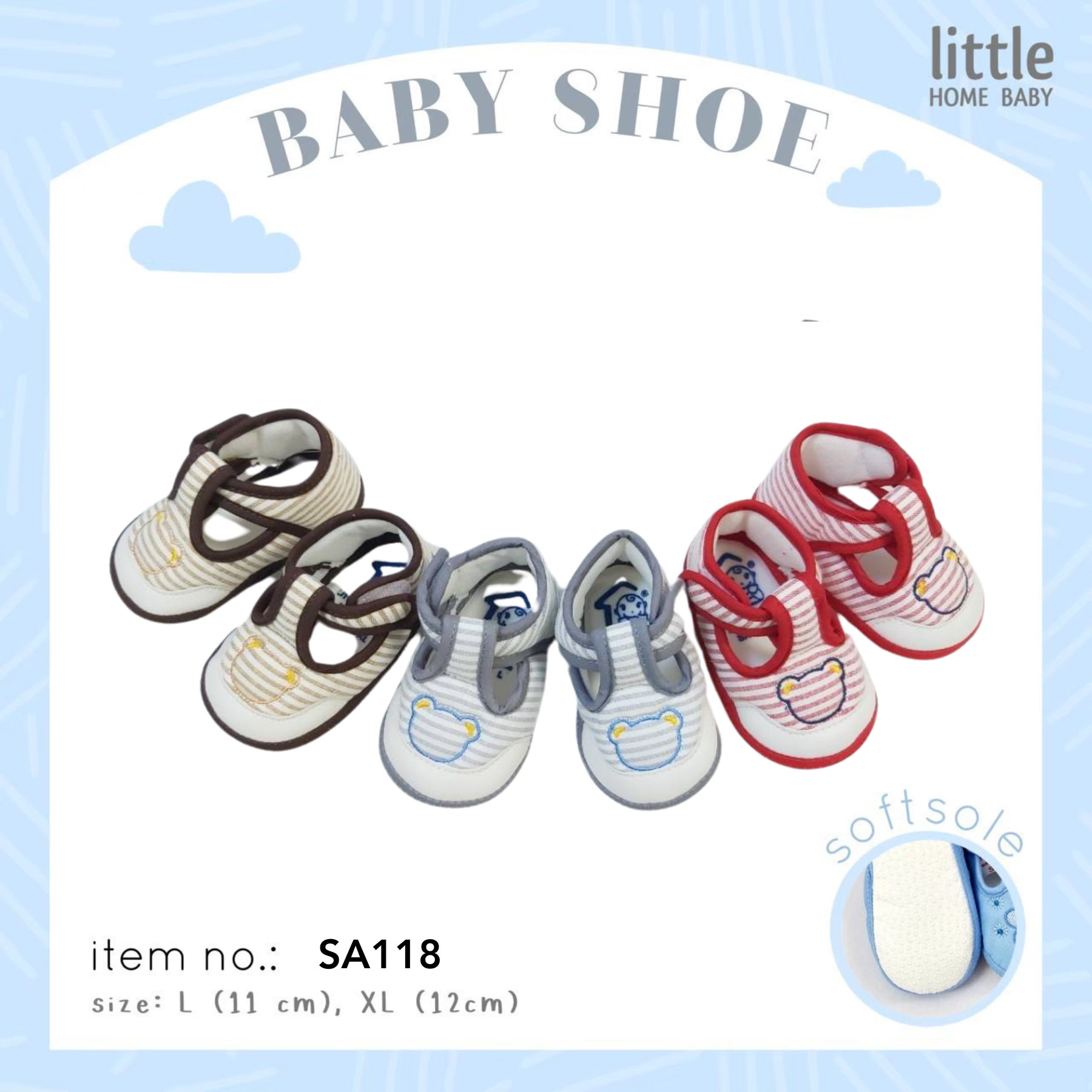รองเท้าเด็ก เด็กเล็ก ไซส์ L-XL - Little Home Baby