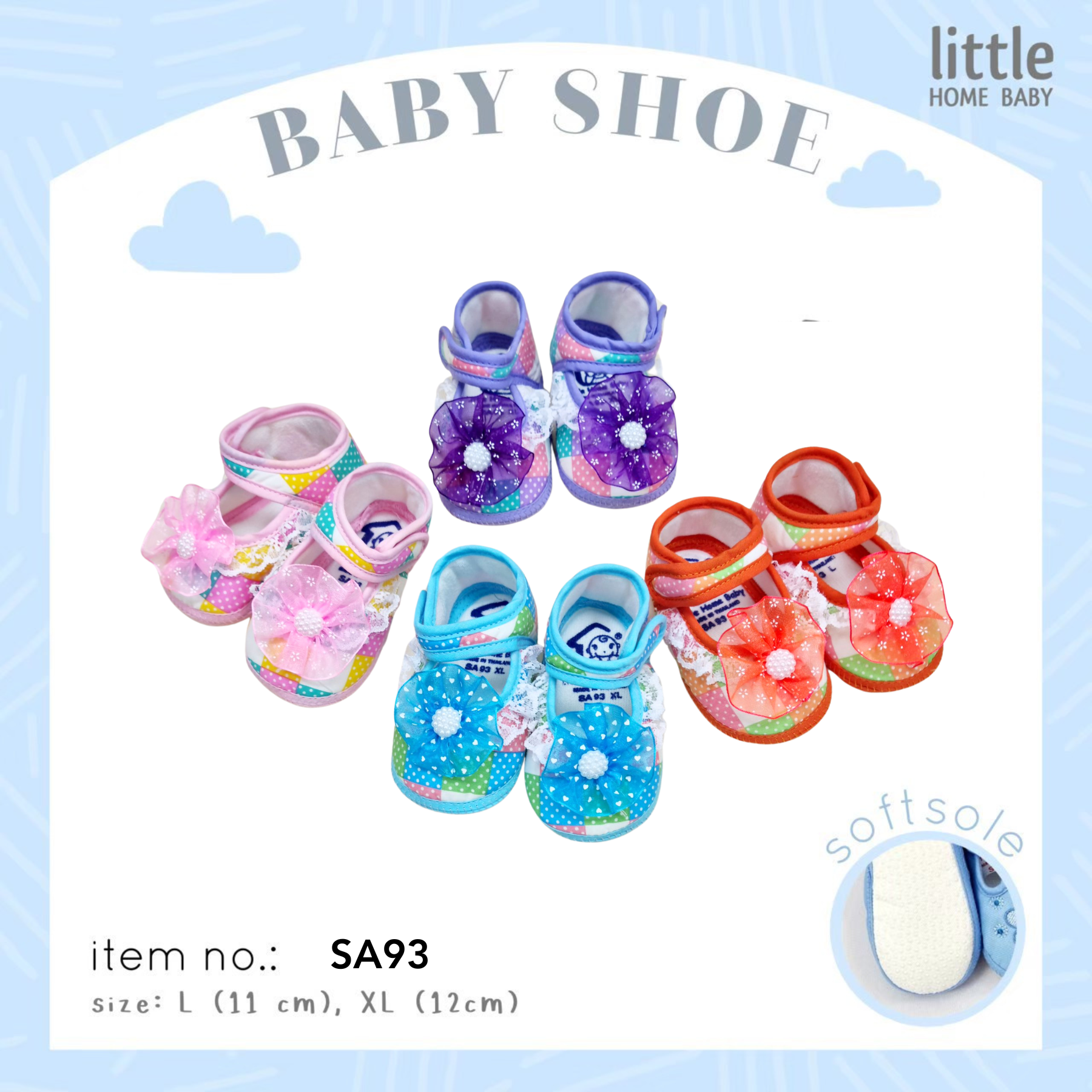 Baby Shoe - soft sole - size L-XL - Little Home Baby