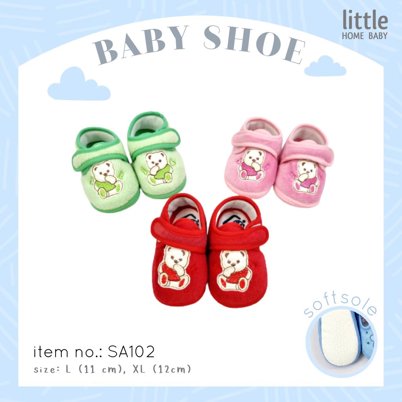 รองเท้าเด็ก เด็กเล็ก ไซส์ L-XL - Little Home Baby